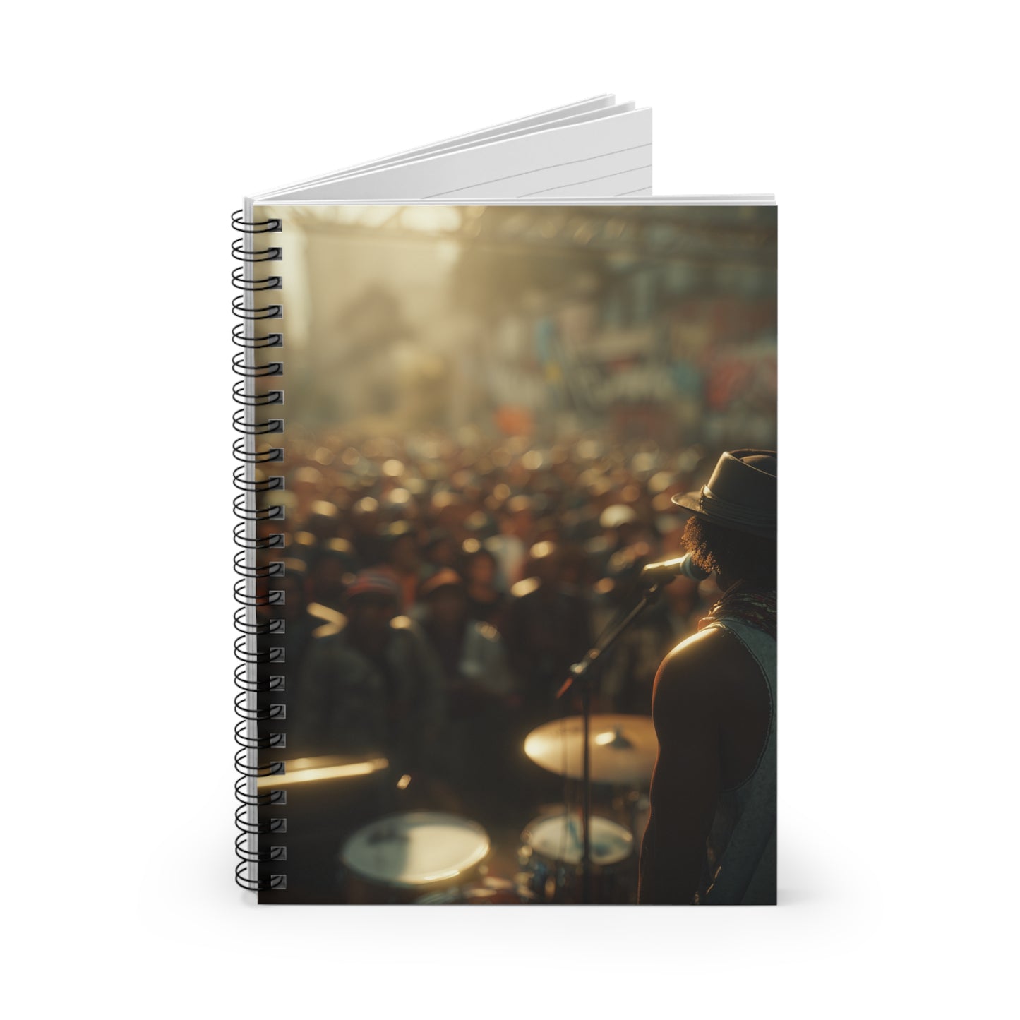 Concert Photographer Spiral Notebook Ruled Journal For Musicians And Music Lovers