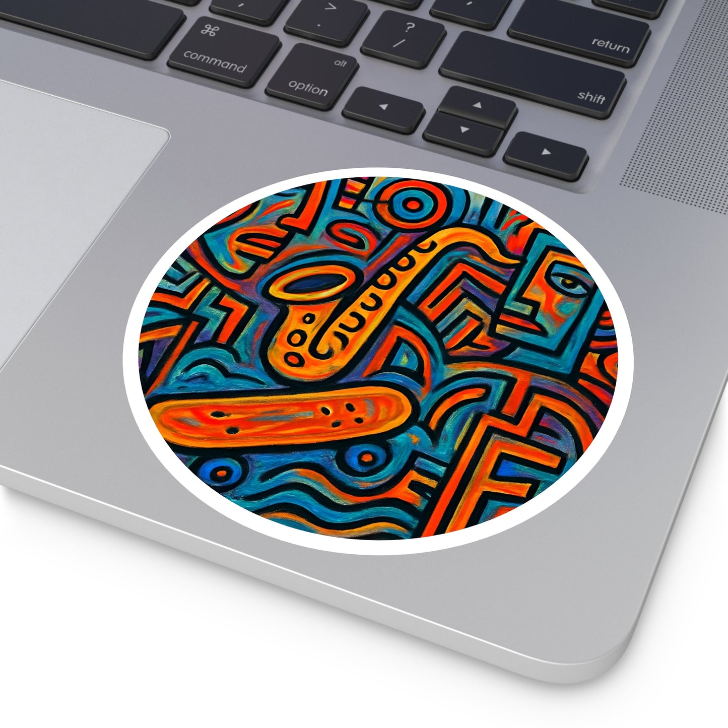 "Concrete Funk" Art Sticker - MusicandydesignsPaper products