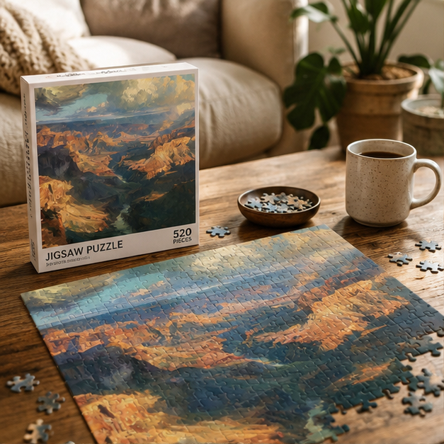 Grand Canyon Landscape Jigsaw Puzzle Scenic Canyon River Art Puzzle 110 252 520 1014 Piece Sets Laminated Finish