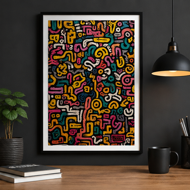 Colorful Abstract Doodle Art Jigsaw Puzzle 520 Pieces
