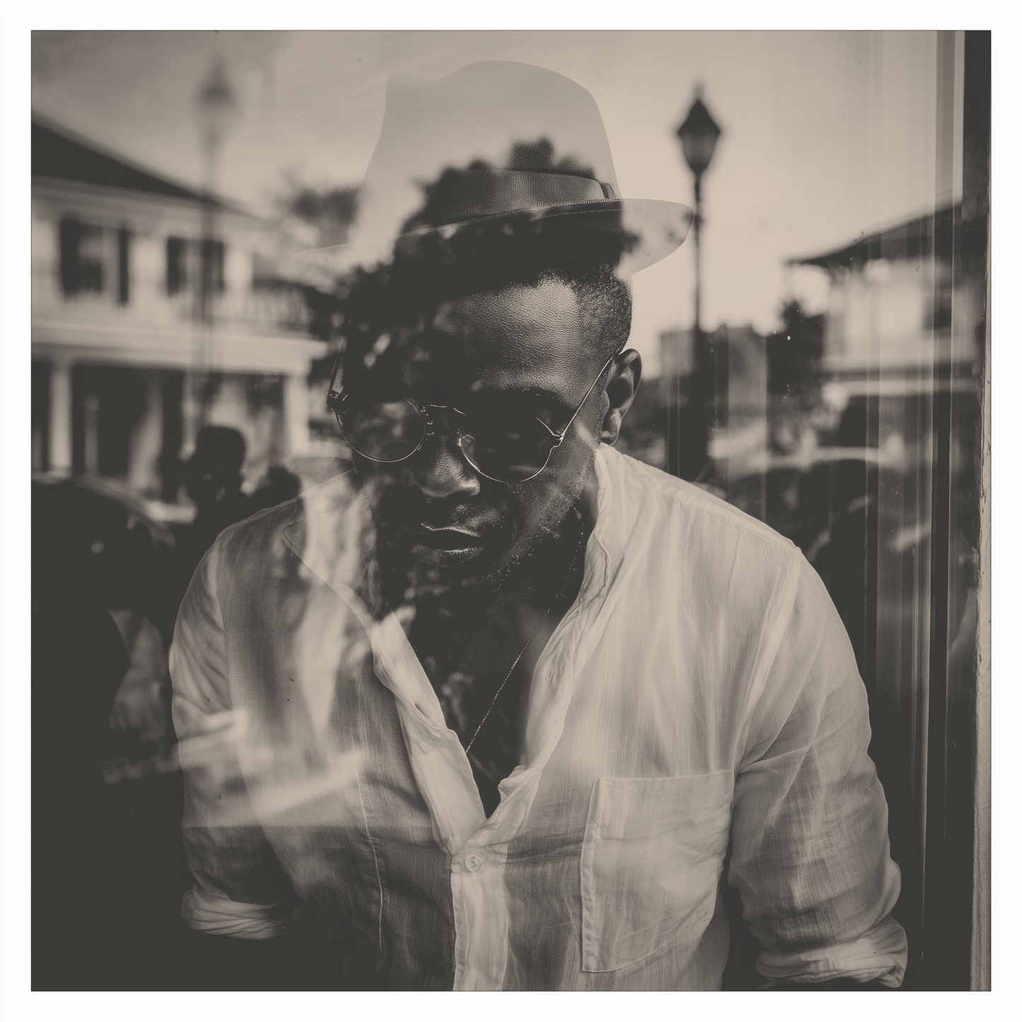 Monochrome Album Cover – Emotional Black and White Music Artwork - MusicandydesignsDigital product