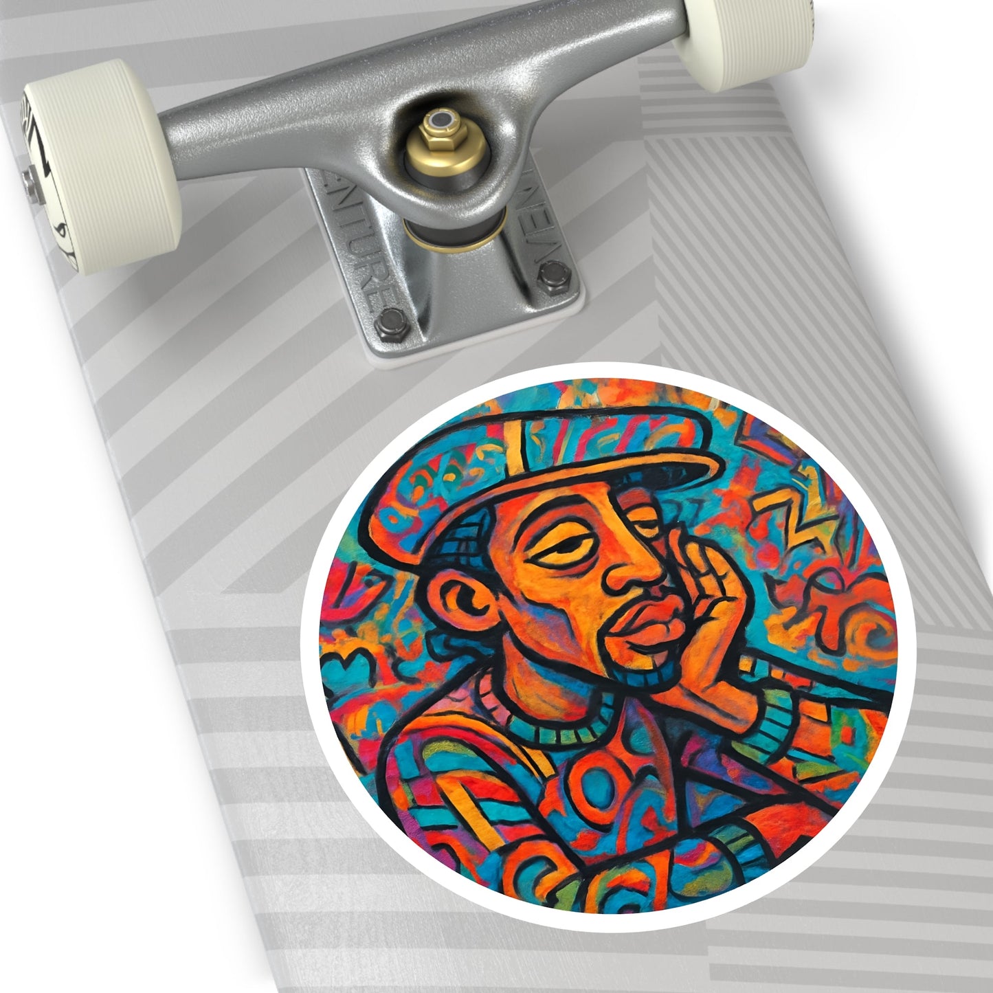 "Rhythm Within" Art Sticker - MusicandydesignsPaper products