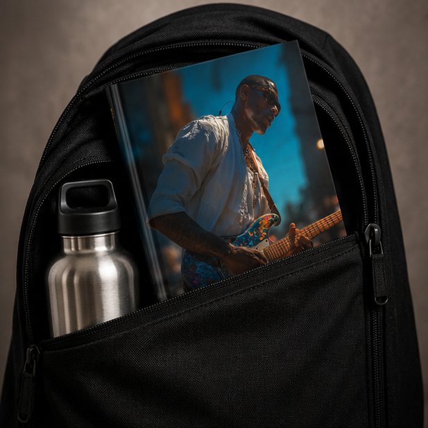 Guitarist Hardcover Journal For Musicians And Creatives Moody Live Music Notebook For Sketching Lyrics And Notes