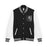 Classic Black & White Letterman Jacket for a Bold Statement