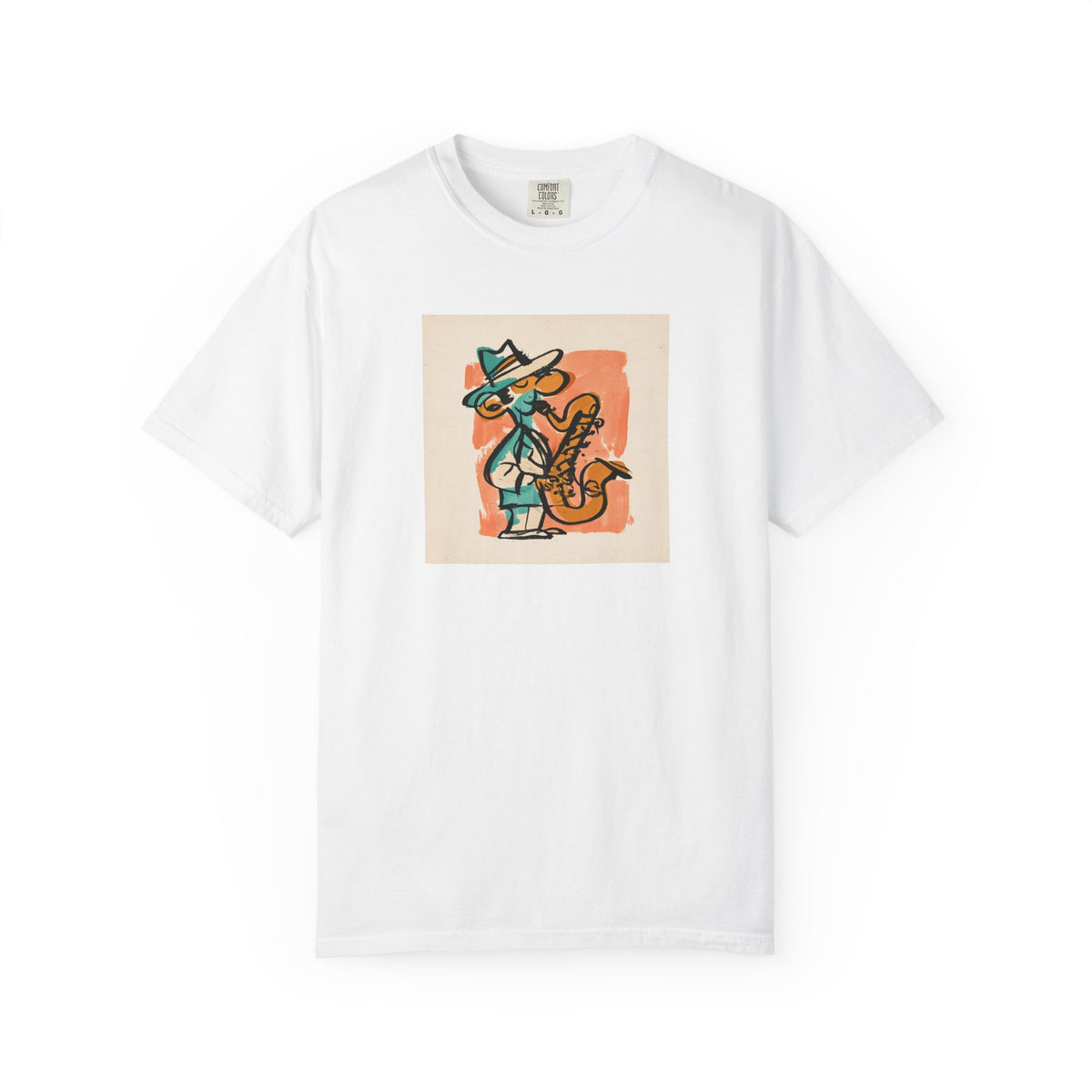 Retro Jazz Saxophone T-Shirt – Vintage Saxophonist Graphic Tee, 70s Music Art Shirt, Colorful Jazz Musician Gift, Unisex Retro Fashion