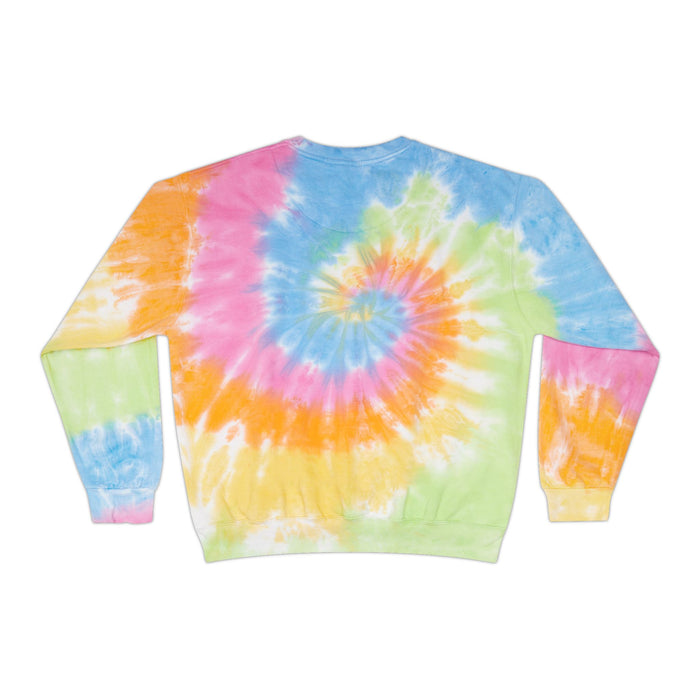 Electric Faces Neon Tie‑Dye Crewneck – Music Andy Designs