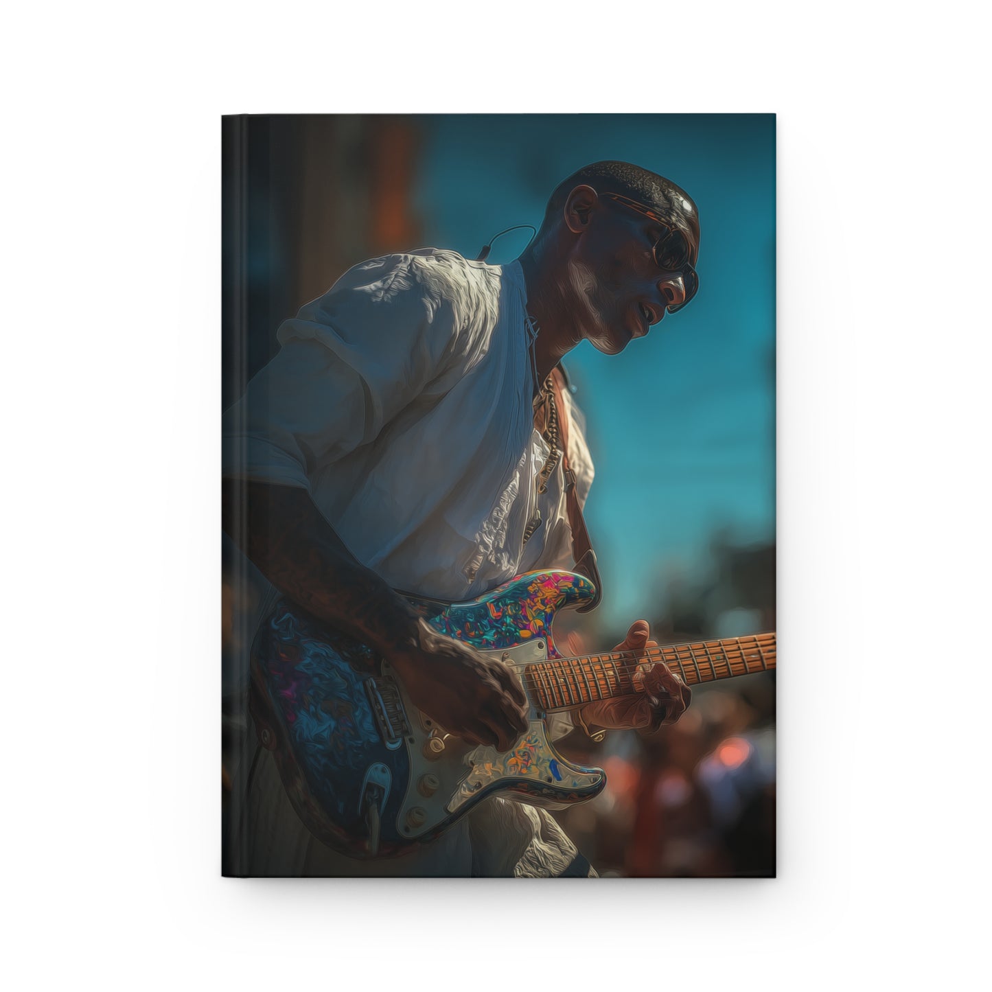 Guitarist Hardcover Journal For Musicians And Creatives Moody Live Music Notebook For Sketching Lyrics And Notes