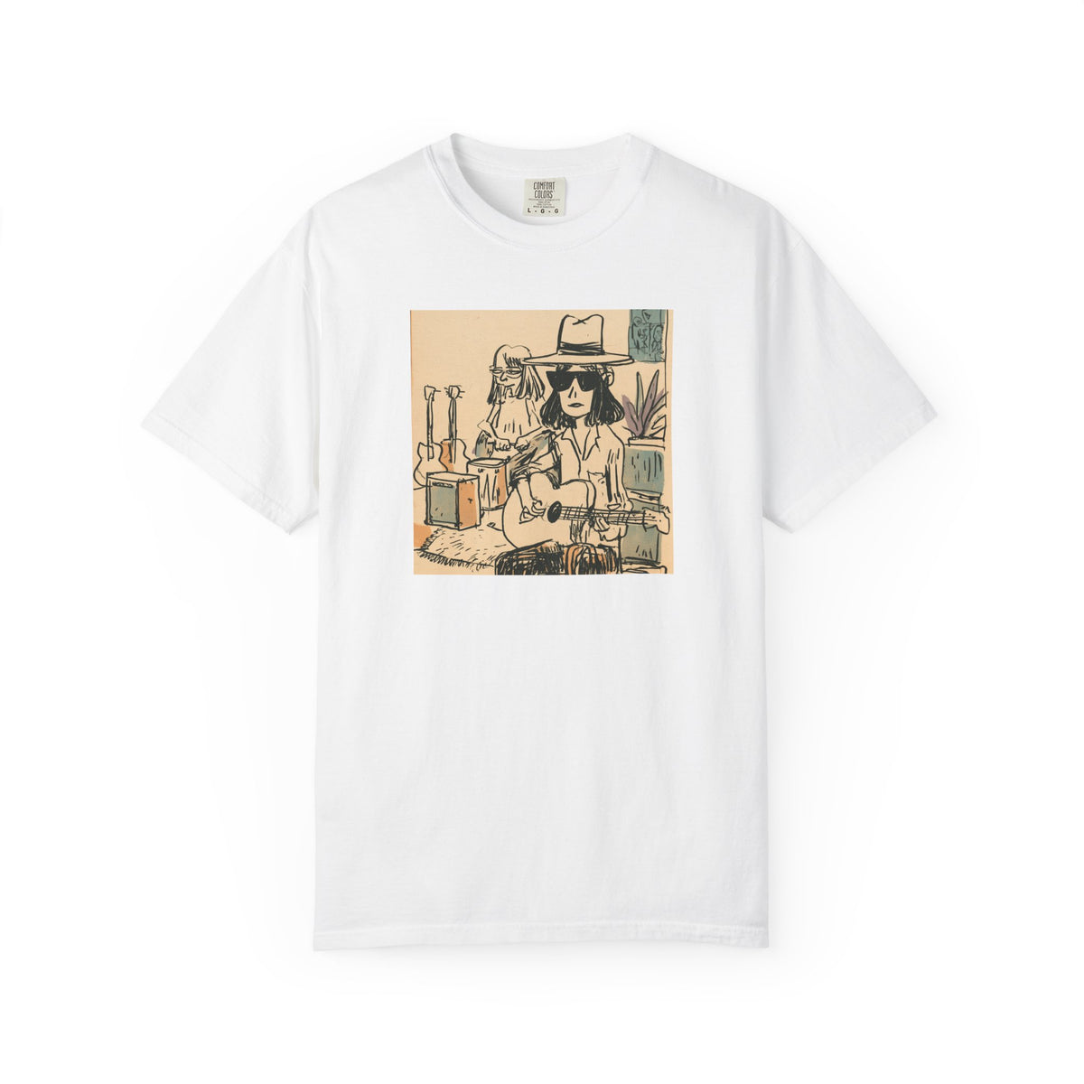 Vintage Desert Girl T-Shirt, Retro Graphic Tee, 70s Inspired Art Shirt, Boho Illustration Tee, Vintage Desert Style Unisex Shirt
