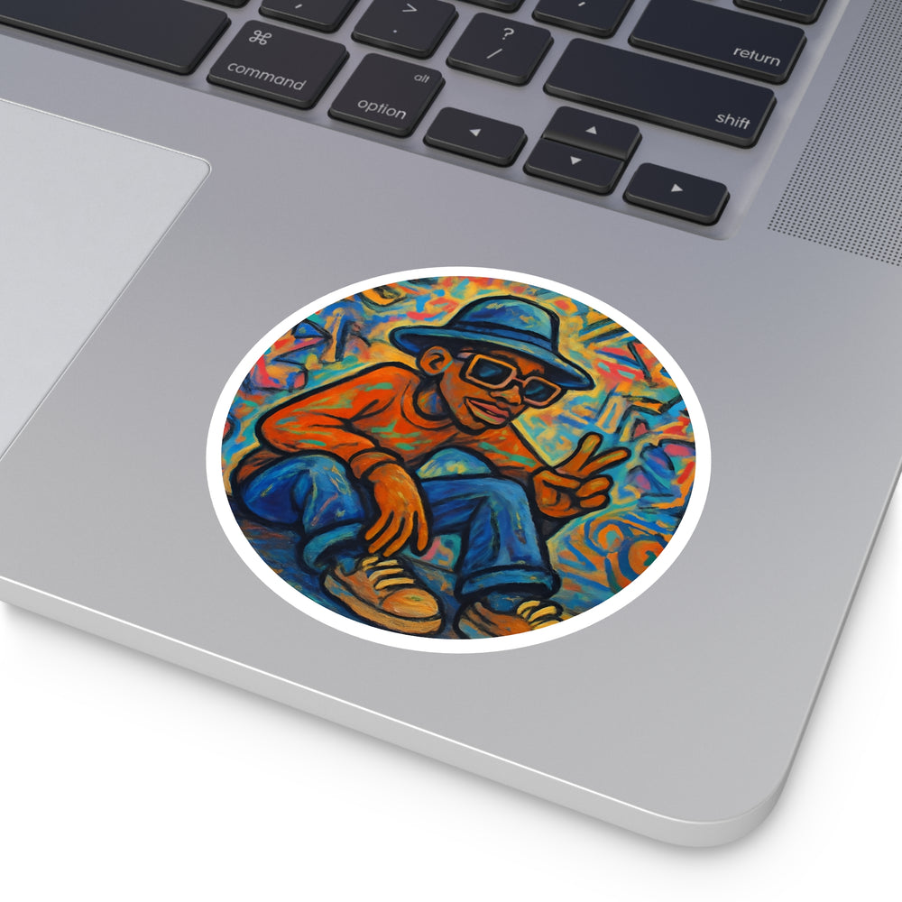 "Funky Peace" Street Art Sticker