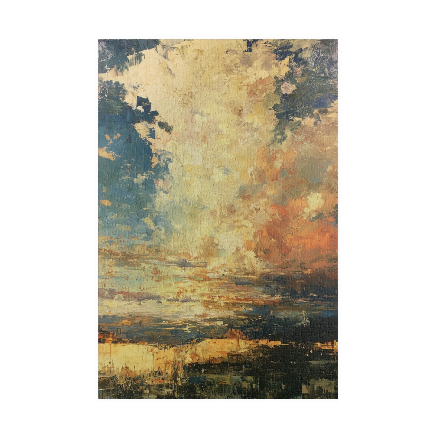 Sunset Sky Jigsaw Puzzle Impressionist Landscape Artwork Available In 110 252 520 And 1014 Piece Sizes