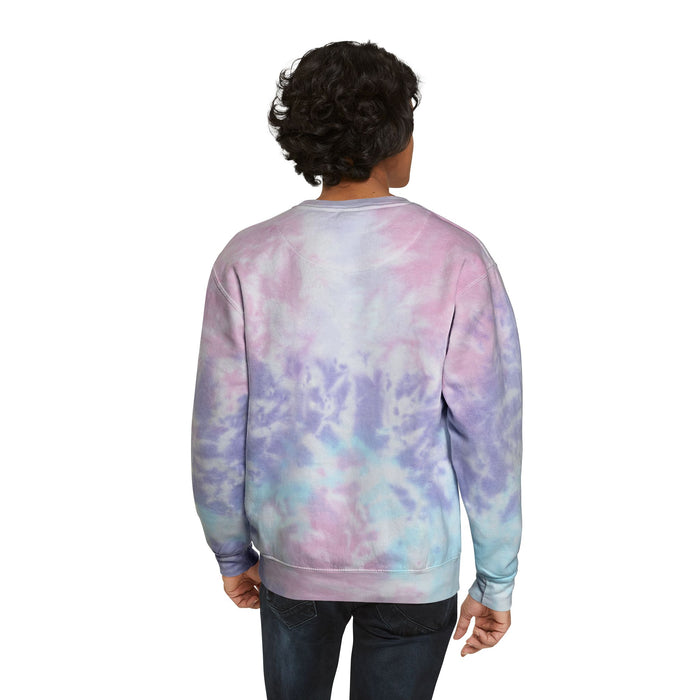 Electric Faces Neon Tie‑Dye Crewneck – Music Andy Designs