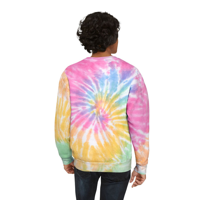 Electric Faces Neon Tie‑Dye Crewneck – Music Andy Designs