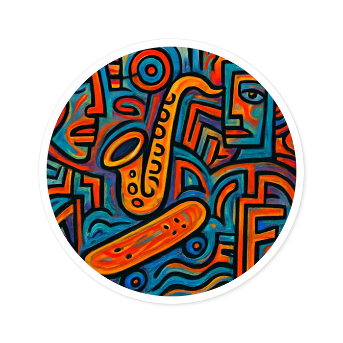 "Concrete Funk" Art Sticker