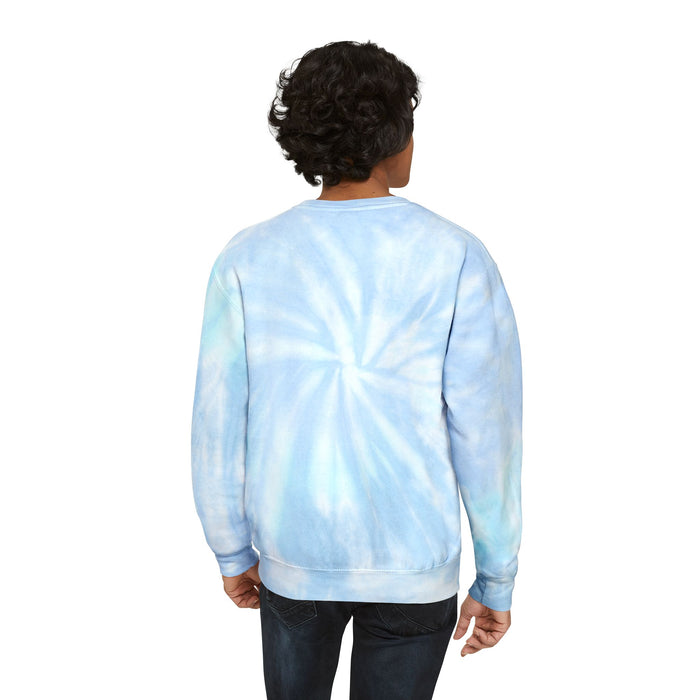 Electric Faces Neon Tie‑Dye Crewneck – Music Andy Designs