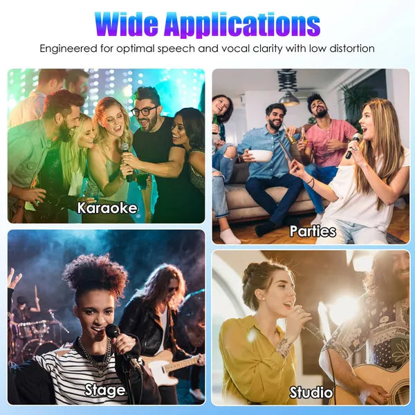 UHF Wireless Rechargeable Microphone - 262FT Range