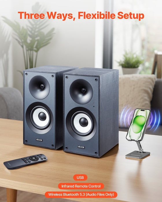 Premium Bluetooth Studio Monitors: 25W Powerhouse Pair