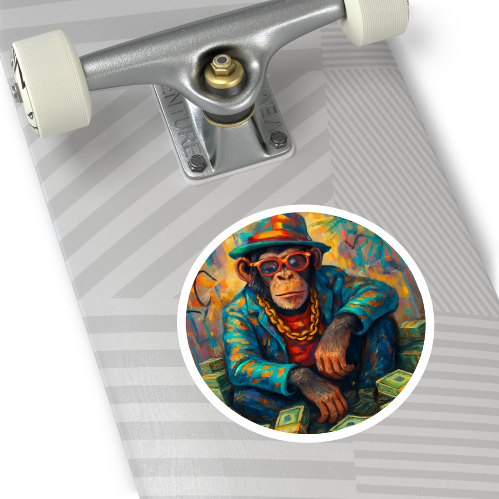 "Hip Hop Mogul" Chimp Sticker