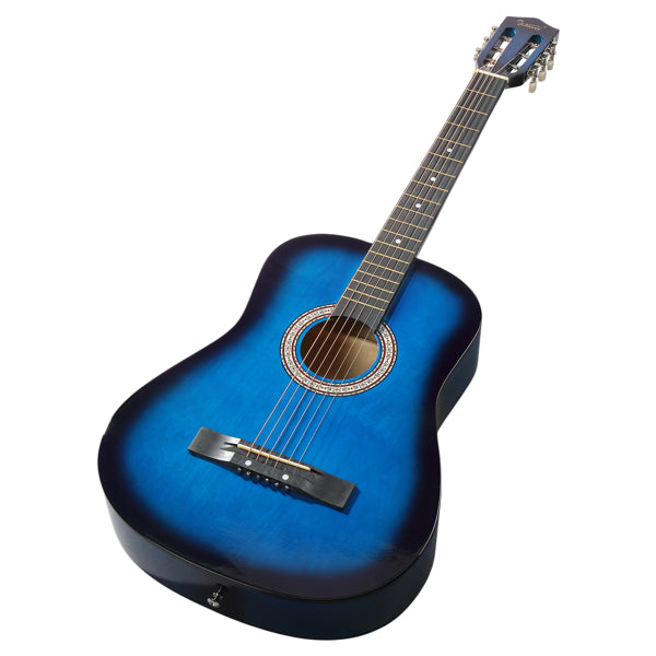 Musicandydesigns Blue Acoustic Guitar
