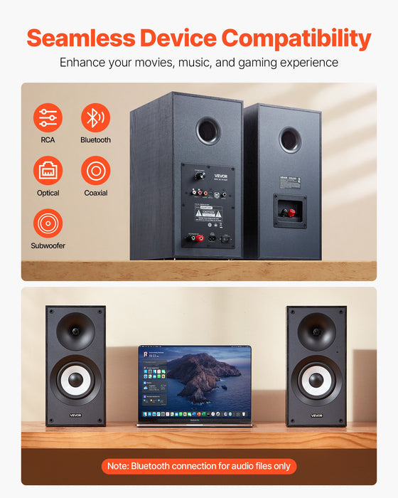 Premium Bluetooth Studio Monitors: 25W Powerhouse Pair