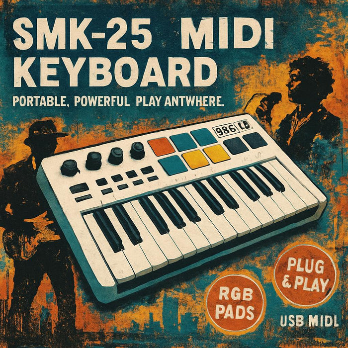 🎹 Portable Musicandy MIDI Controller (SMK-25)