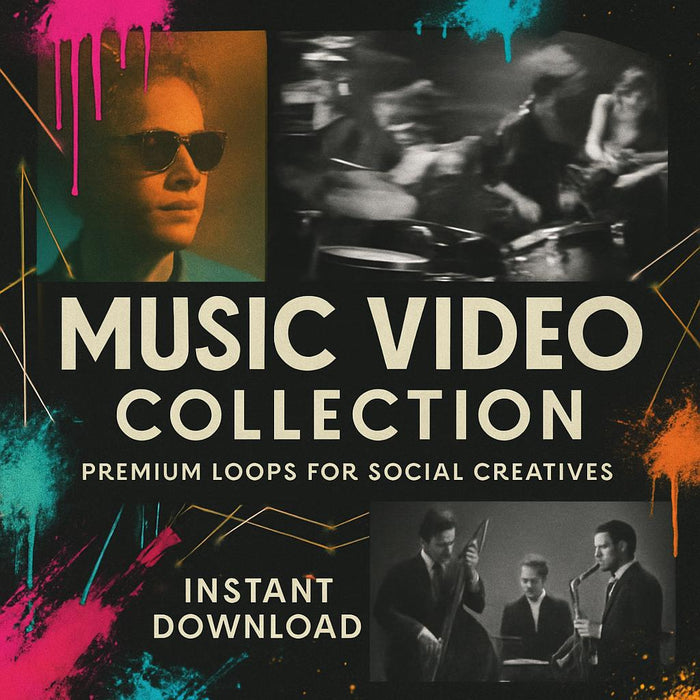 Music promo video visuals ready for artists to promote songs instantly on social media