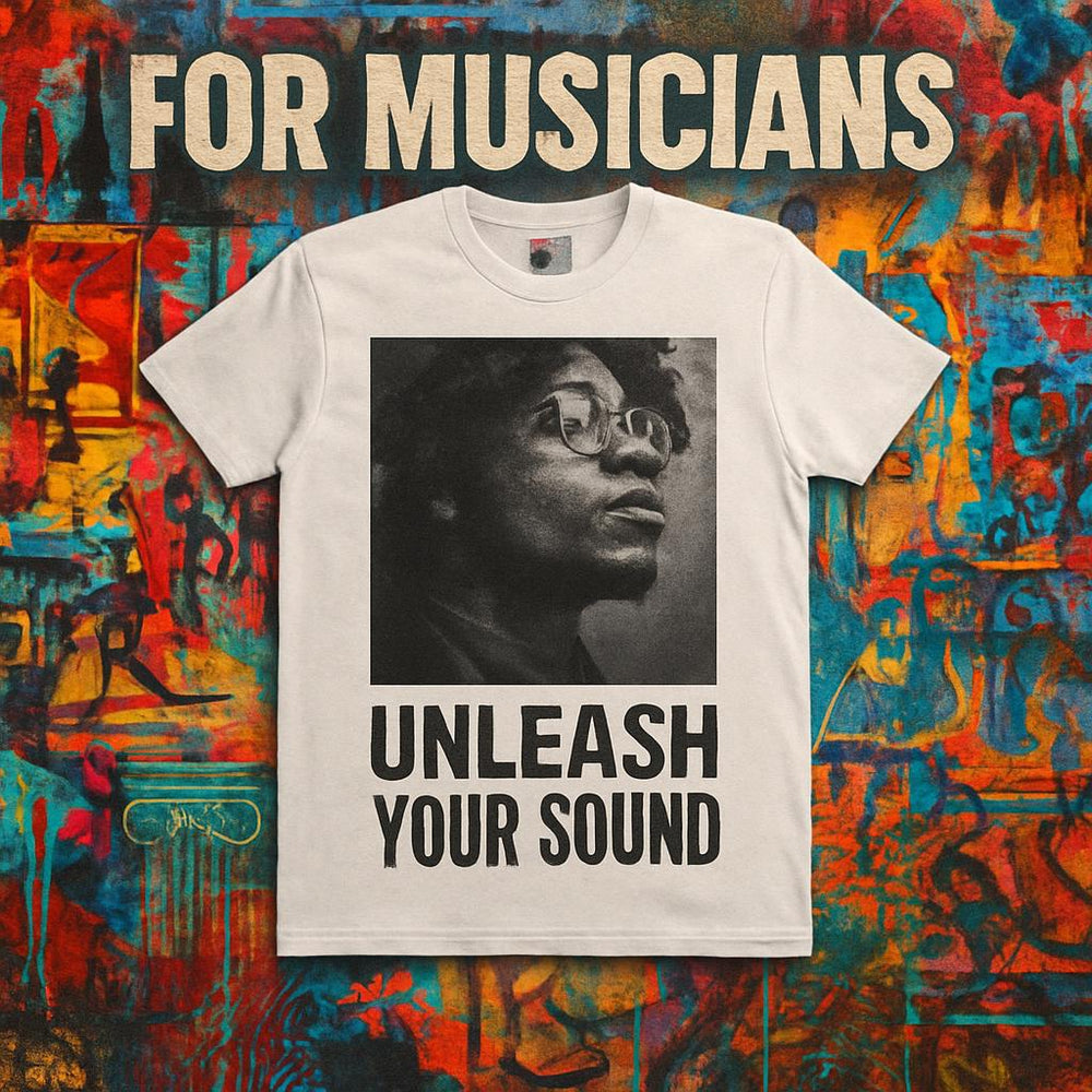 Reflections Portrait Tee – Music Andy Designs