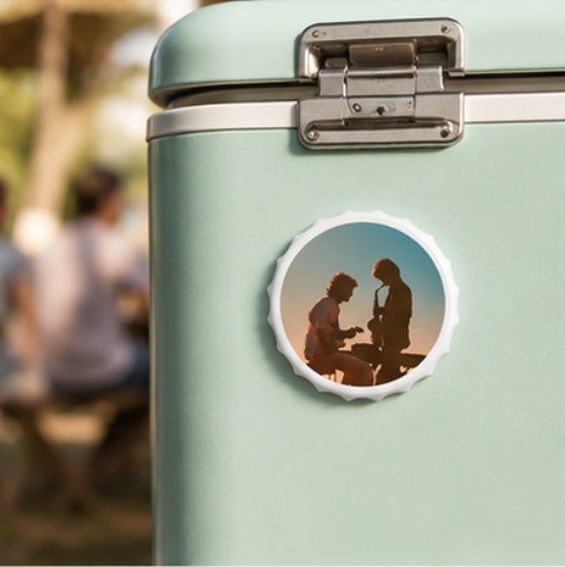 Sunset Jazz Silhouette Magnetic Bottle Opener Music Lover Gift