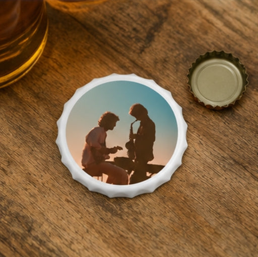 Sunset Jazz Silhouette Magnetic Bottle Opener Music Lover Gift
