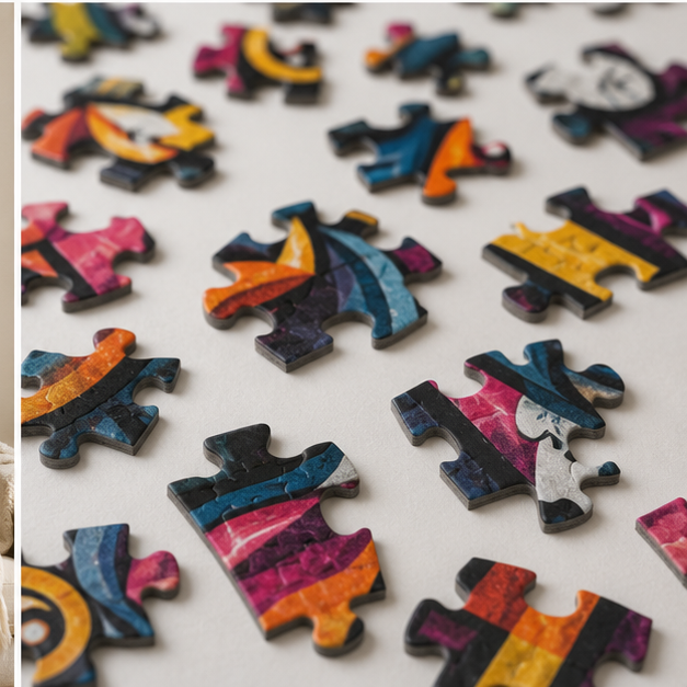 Abstract Street Art Faces Puzzle Colorful Graffiti Jigsaw Puzzle In 110 252 520 1014 Piece Sizes