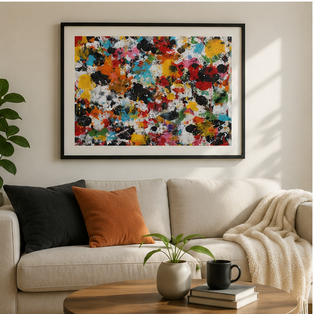 Abstract Color Splash Jigsaw Puzzle 110 252 520 1014 Piece Set for Adults and Teens Vibrant Calming Art Puzzle