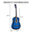 Musicandydesigns Blue Acoustic Guitar