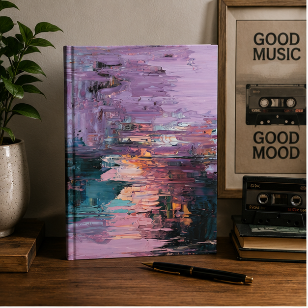 Cassette Tape Hardcover Journal With Holographic Retro Design For Music Lovers And Lined Pages