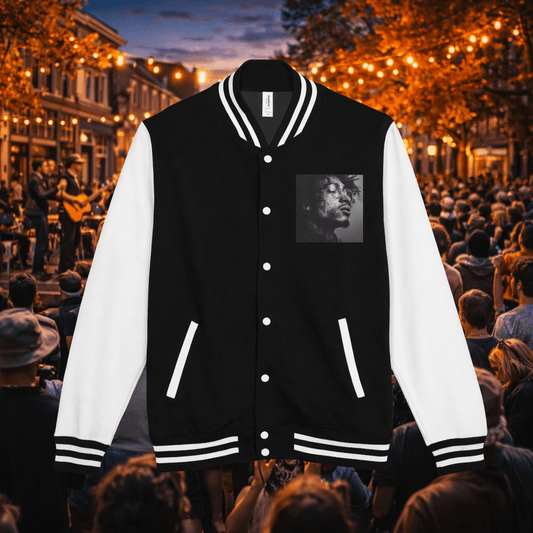 Classic Black & White Letterman Jacket for a Bold Statement - MusicandydesignsOuterwear