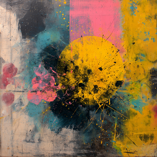 Emotional Color Splash Art, Modern Lo - Fi Music Cover Design - MusicandydesignsDigital product