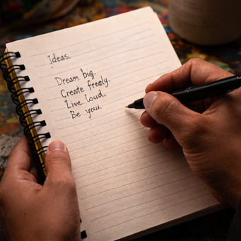 Vibrant Portrait Spiral Notebook Colorful Urban Artist Ruled Journal For Daily Writing