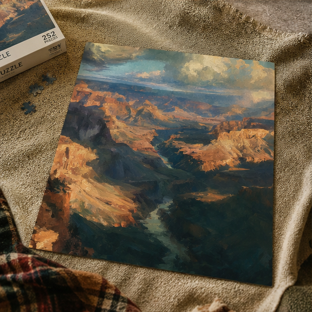 Grand Canyon Landscape Jigsaw Puzzle Scenic Canyon River Art Puzzle 110 252 520 1014 Piece Sets Laminated Finish