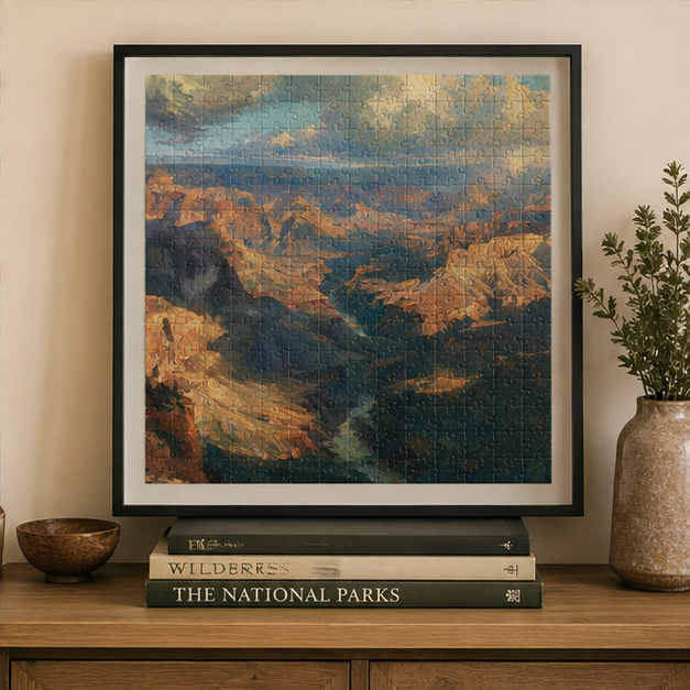 Grand Canyon Landscape Jigsaw Puzzle Scenic Canyon River Art Puzzle 110 252 520 1014 Piece Sets Laminated Finish