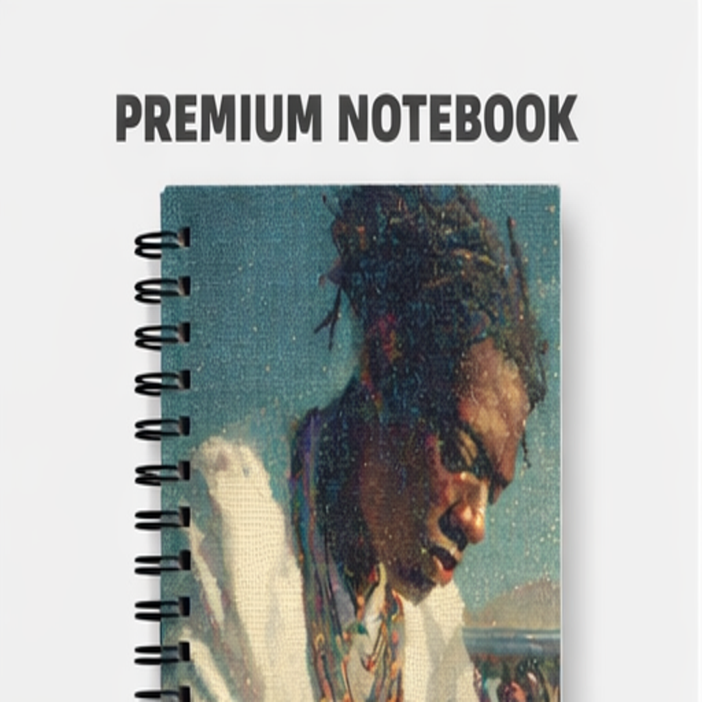 Festival DJ Spiral Notebook (6x8, 118 Pages) – Vibrant Music Producer Art Journal for Notes, Ideas & Creativity