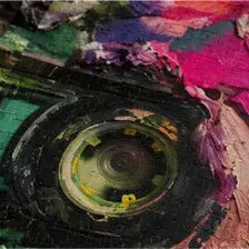 Colorful Camera Jigsaw Puzzle Featuring Artistic Floral Design And Glossy Finish