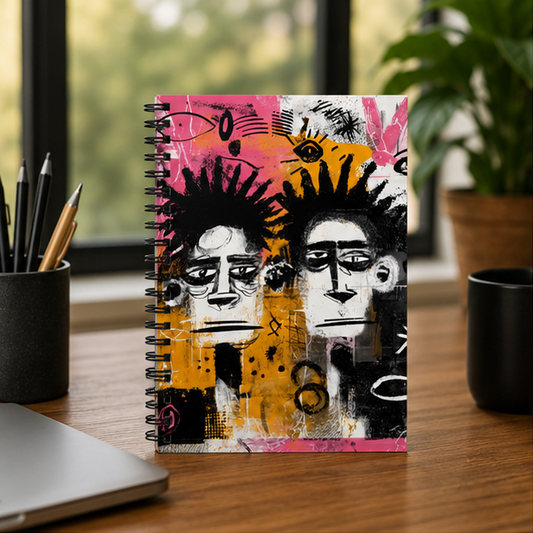 Jazz Night Spiral Notebook Abstract Saxophone Art Ruled Journal Portable Compact Notes Organizer