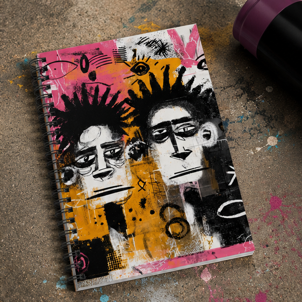 Jazz Night Spiral Notebook Abstract Saxophone Art Ruled Journal Portable Compact Notes Organizer
