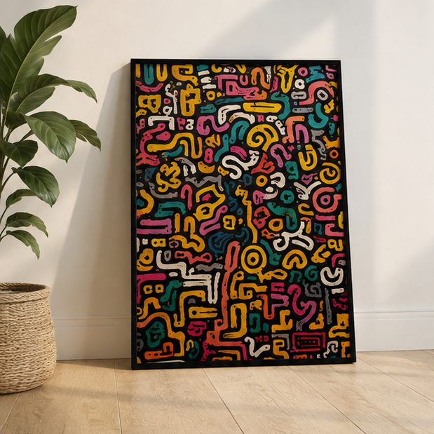 Colorful Abstract Doodle Art Jigsaw Puzzle 520 Pieces