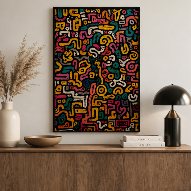 Colorful Abstract Doodle Art Jigsaw Puzzle 520 Pieces