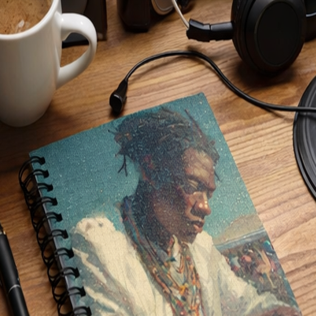 Festival DJ Spiral Notebook (6x8, 118 Pages) – Vibrant Music Producer Art Journal for Notes, Ideas & Creativity