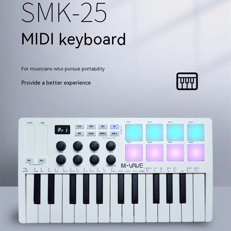 🎹 Portable Musicandy MIDI Controller (SMK - 25) - MusicandydesignsMusic Gadgets