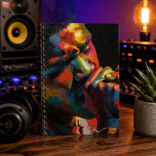 Spiral Notebook With Ruled Line Paper 118 Pages Durable Printed Cover For Notes Everyday Use
