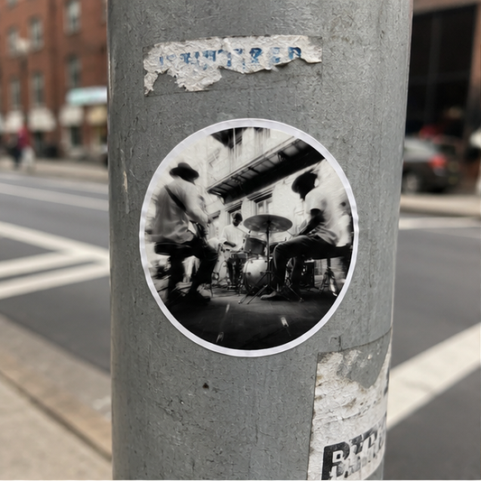 Round Stickers Indoor Outdoor Blank Vinyl Water Resistant Scratch Resistant Coated With Protective Laminate