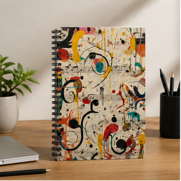 Spiral Notebook Ruled Line 118 Pages Portable 6x9 Inches For School Notes Shopping Lists Poems