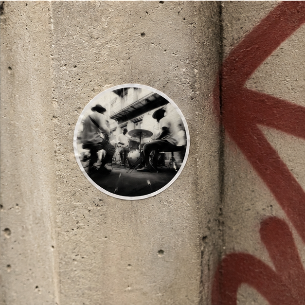 Round Stickers Indoor Outdoor Blank Vinyl Water Resistant Scratch Resistant Coated With Protective Laminate