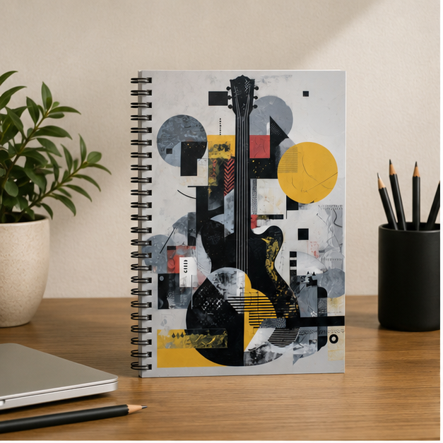 Spiral Notebook With Ruled Line Pages 118 Pages Durable Printed Cover Portable Everyday Use
